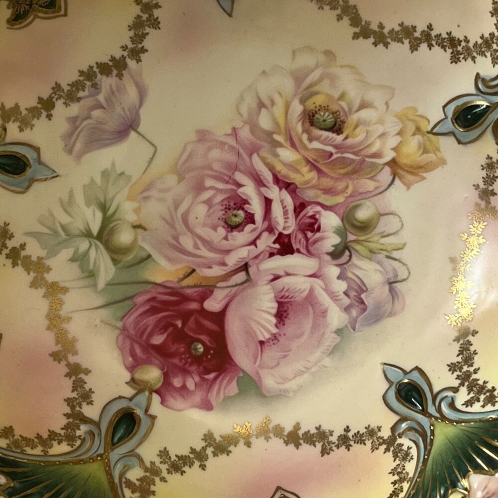 Rare antique R.S. Prussian porcelain serving bowl - Picture 10 of 10